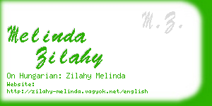 melinda zilahy business card